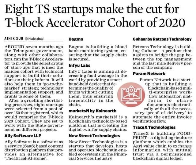 New Street Technologies chosen for the prestigious T-block Accelerator Cohort of 2020