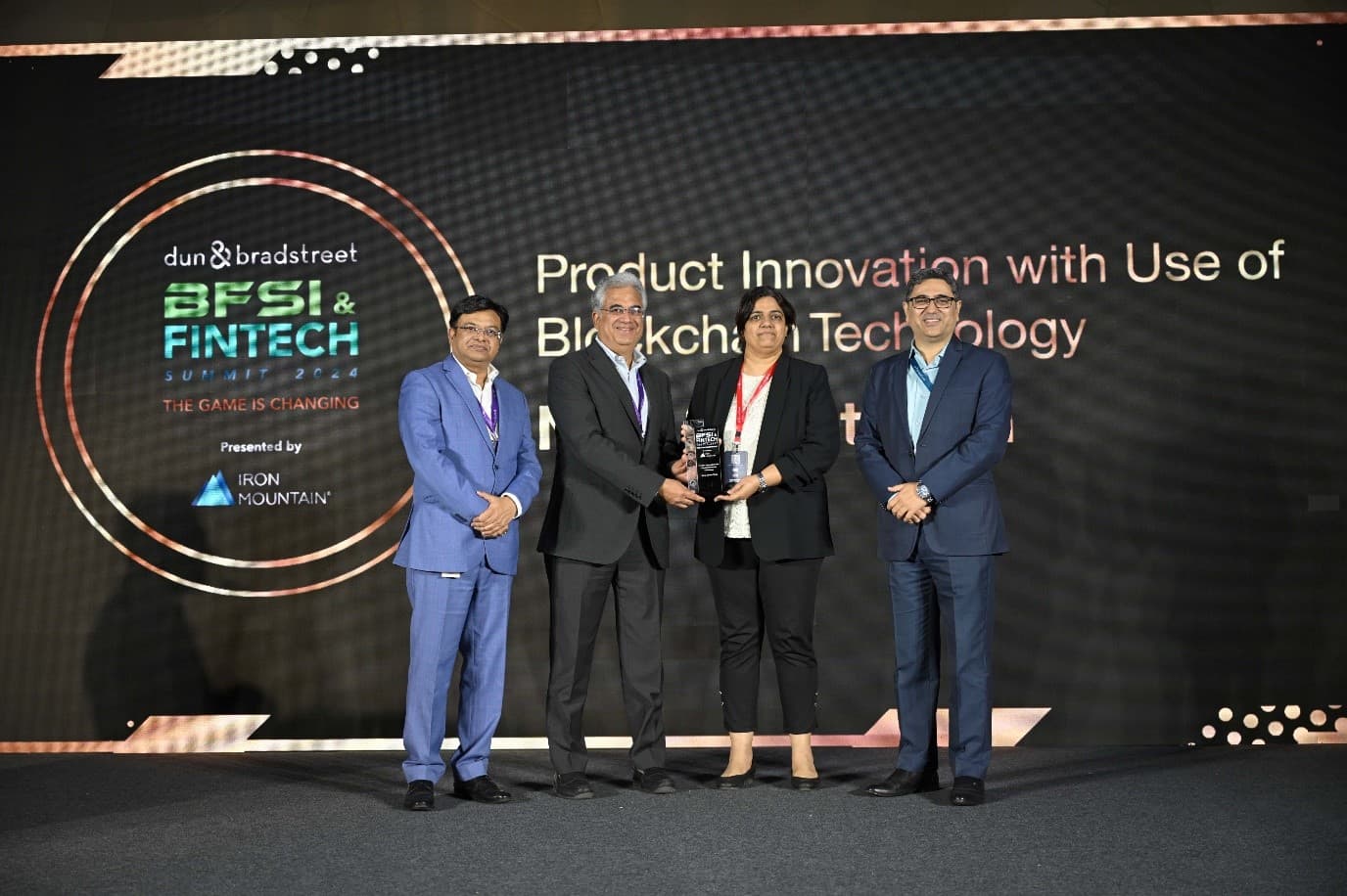 New Street Tech clinches the coveted "Product Innovation With Use Of Blockchain Technology" award at Dun & Bradsreet's BFSI & Fintech Summit 2024